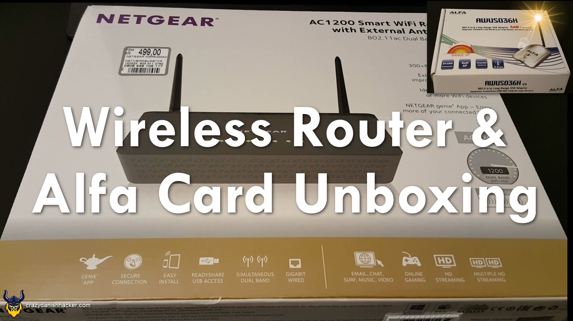 Wireless Router & Alfa Card Unboxing – WiFi Hacking Series #1